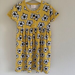 Hanna Andersson Yellow Black Sundress Casual Short Sleeve